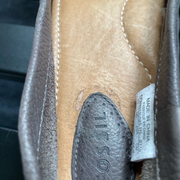 NWOT Fossil leather driving loafer grey size 8 - Picture 4 of 6